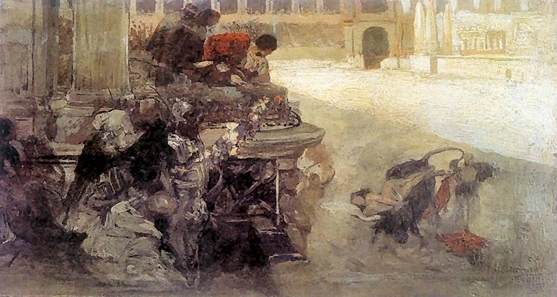 Henryk Siemiradzki - Bozzetto per il dipinto Christian Dirce